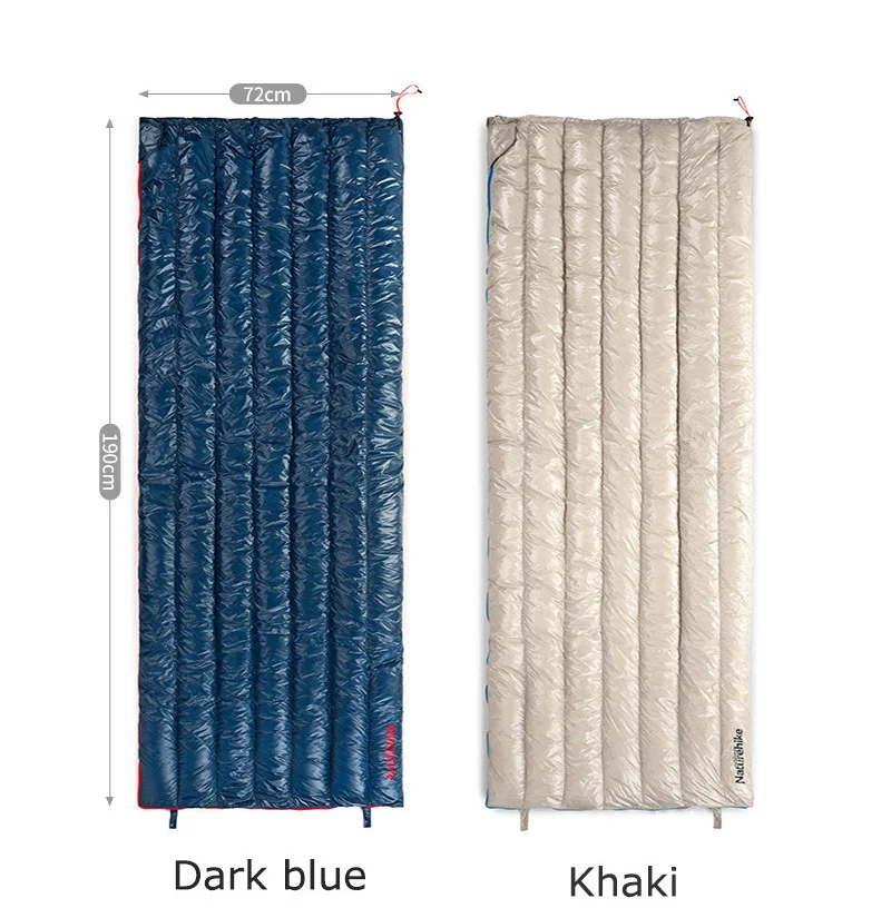 Naturehike 200x80cm 190x72cm Large Ultra Light Down Winter Sleeping Bag Adult Outdoor Camping Goose Down Sleeping Bag Keep Warm
