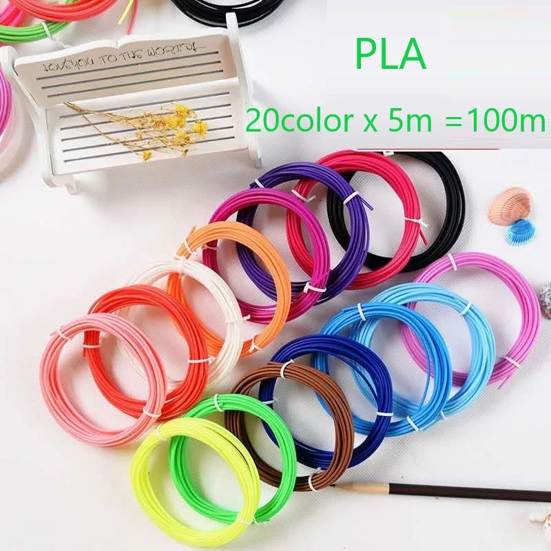 

Plastic for 3D Pen 50 Meter PLA 1.75mm 3D Printer Filament Printing Materials Extruder Accessories Parts ABS Printing Material