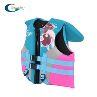 foam neoprene carton life jacket for kids professional children snorkelswim buoyancy vest thick and warm blue free shipping