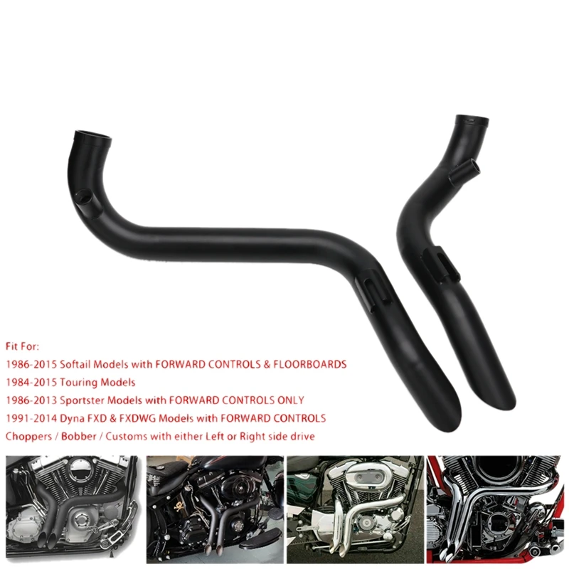 Мотоцикл Новая нержавеющая сталь 2 дюймов вытяжная труба для Harley Softail Touring Sportster Dyna