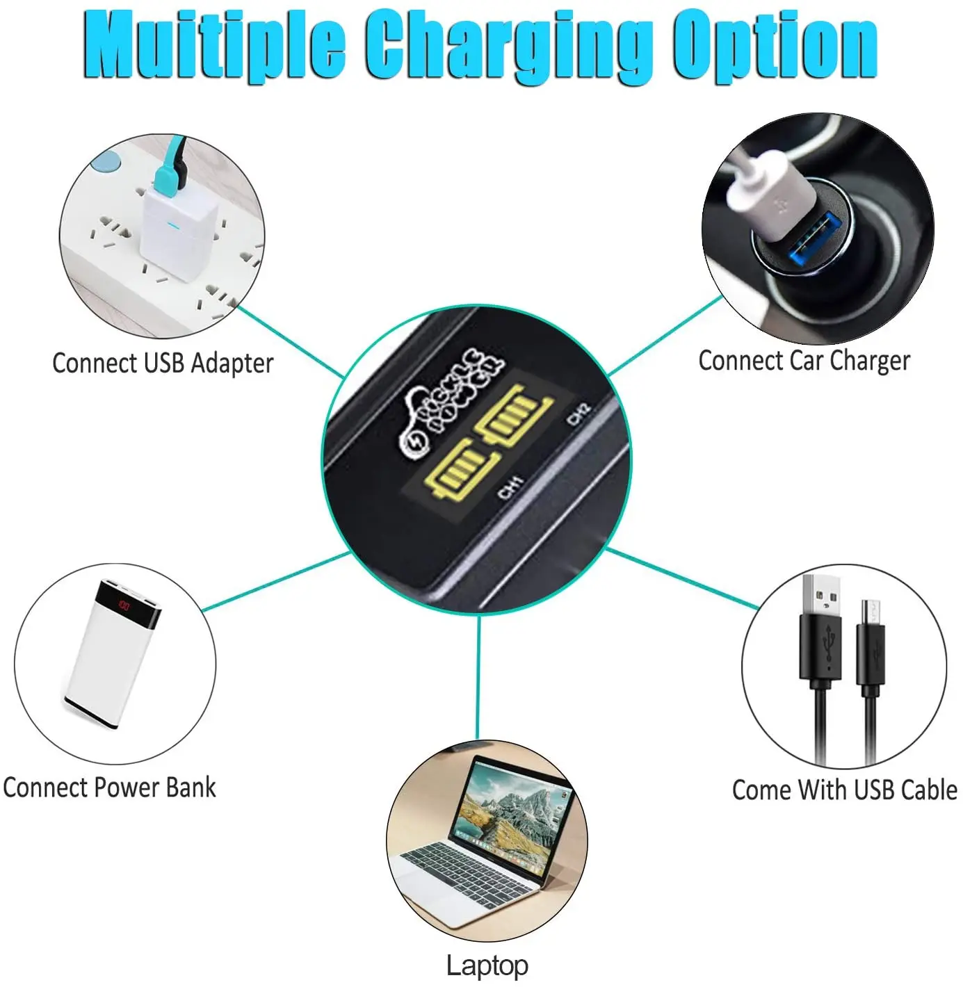 

NP-FZ100 NP FZ100 Battery + LED Dual USB Charger for Sony NP-FZ100, BC-QZ1, Sony Alpha A7III A7R III A9 Alpha 9 A6600