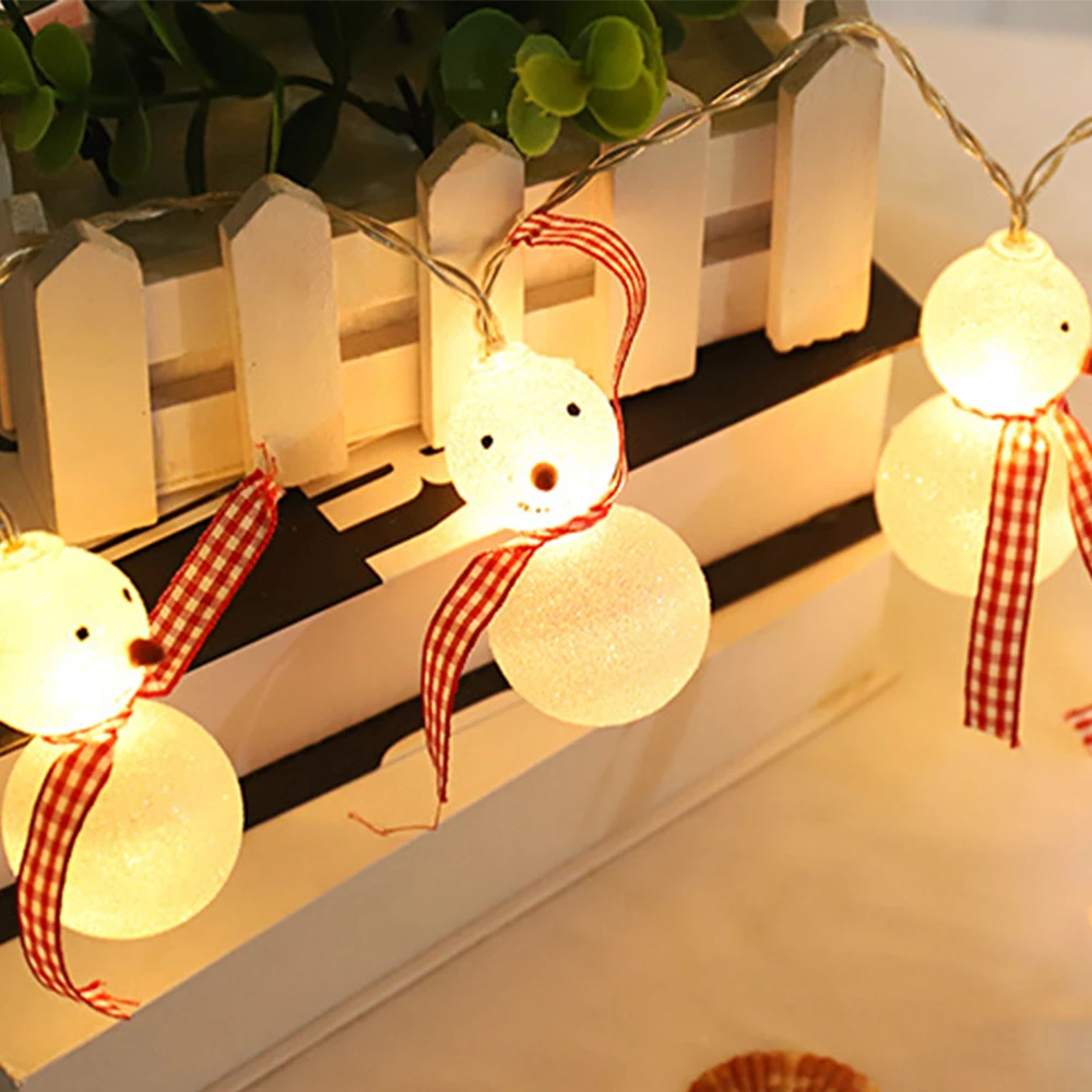 

LED Snowman String Lights Snowman Christmas Tree Garland String Lights Hanging Lights Holiday Home Lighting Party Decoration