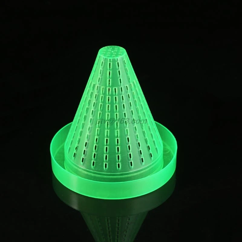 Аквариумная кормушка для рыб красная чаша кормления червя пластиковая воронка с