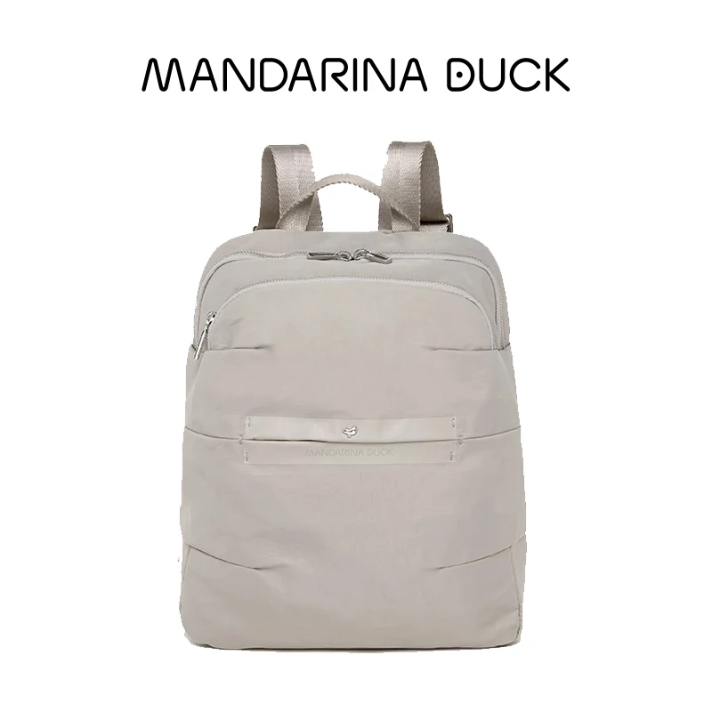 

Mandarina Duck Italian Miss Duck Series Backpack Casual Bag Men And Women Travel Bag Classic Backpack College Style Laptop Bag