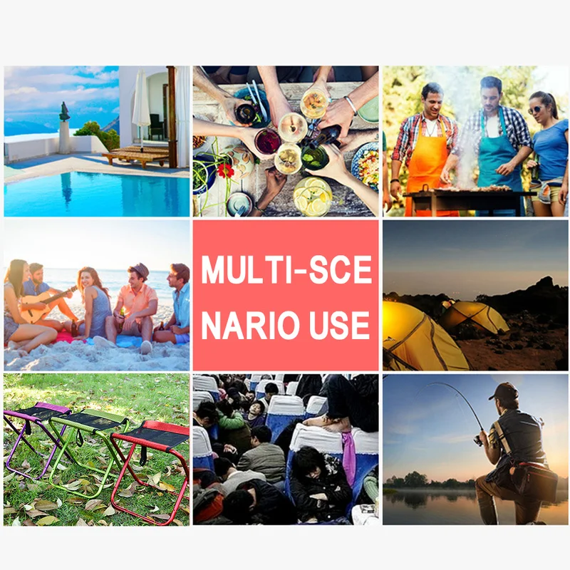 Складной стул для кемпинга рыбалки барбекю пеших прогулок ультра светильник