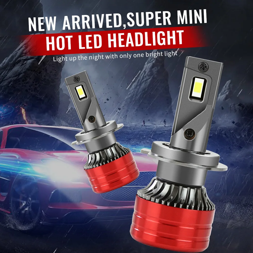 H7 led лампы для авто Zdatt фонарь налобный 20000LM H1 H4 H8 H9 HB3 HB4 h11 противотуманный фары 6000K
