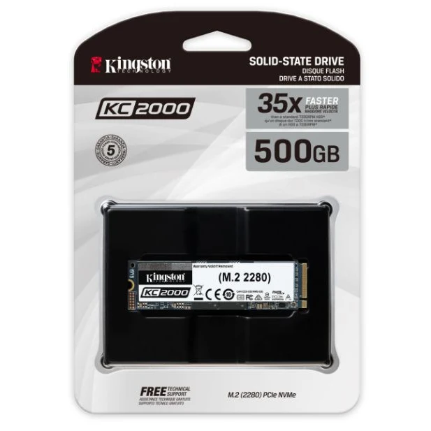 Твердотельный накопитель Kingston KC2000 SKC2000M8/500G SSD M.2 500GB PCI-Ex4 | Компьютеры и офис