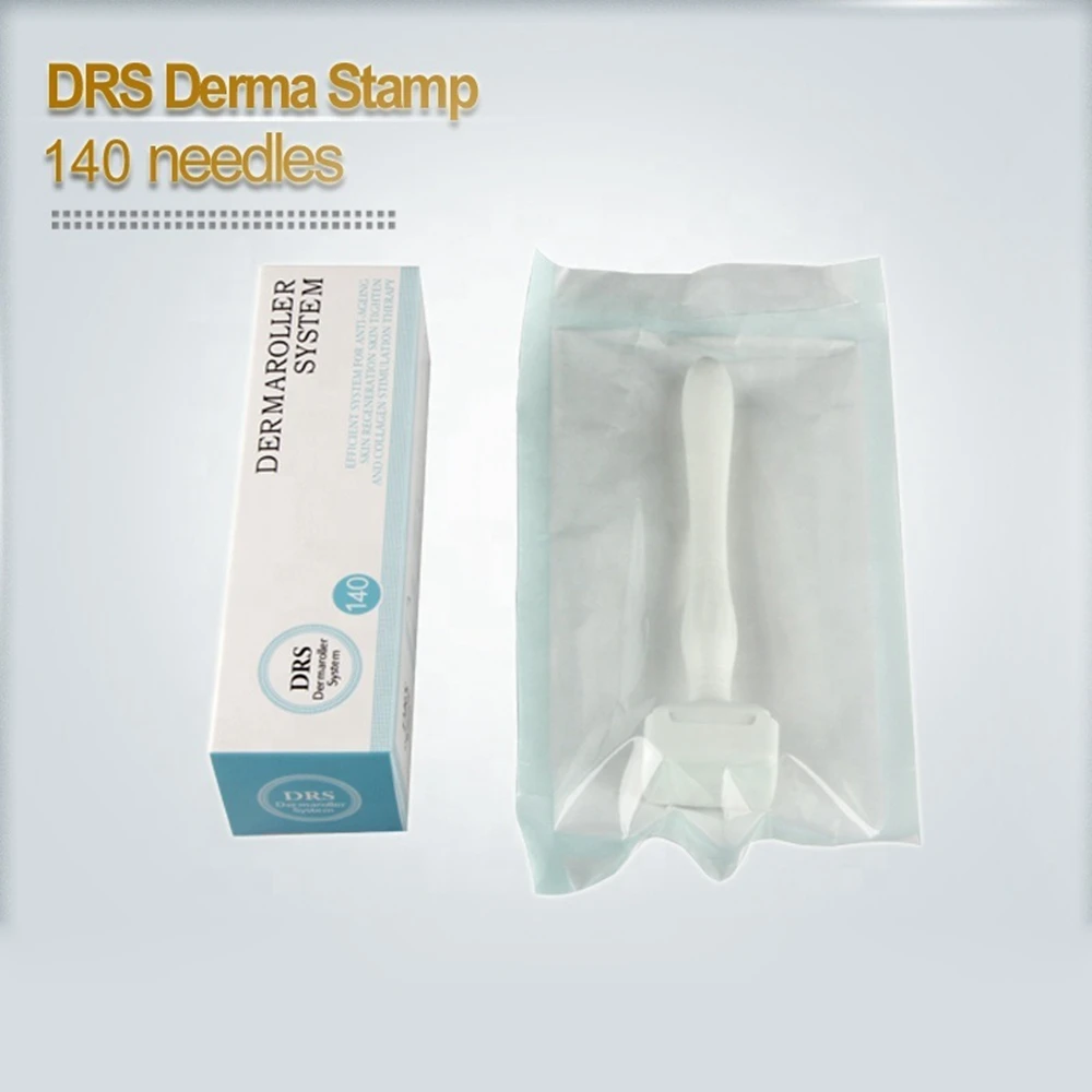 

FDA DRS 140 Pin Needle Microneedle Derma Stamp Microneedling Skin Care Anti Acne Scars Hair Loss Treatment