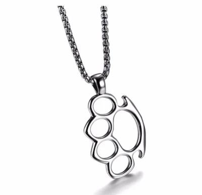 

73G Thickness Brass Knuckle Dusters with Rope Self Defense Personal Security Women and Men Self-defense Pendant In Stock
