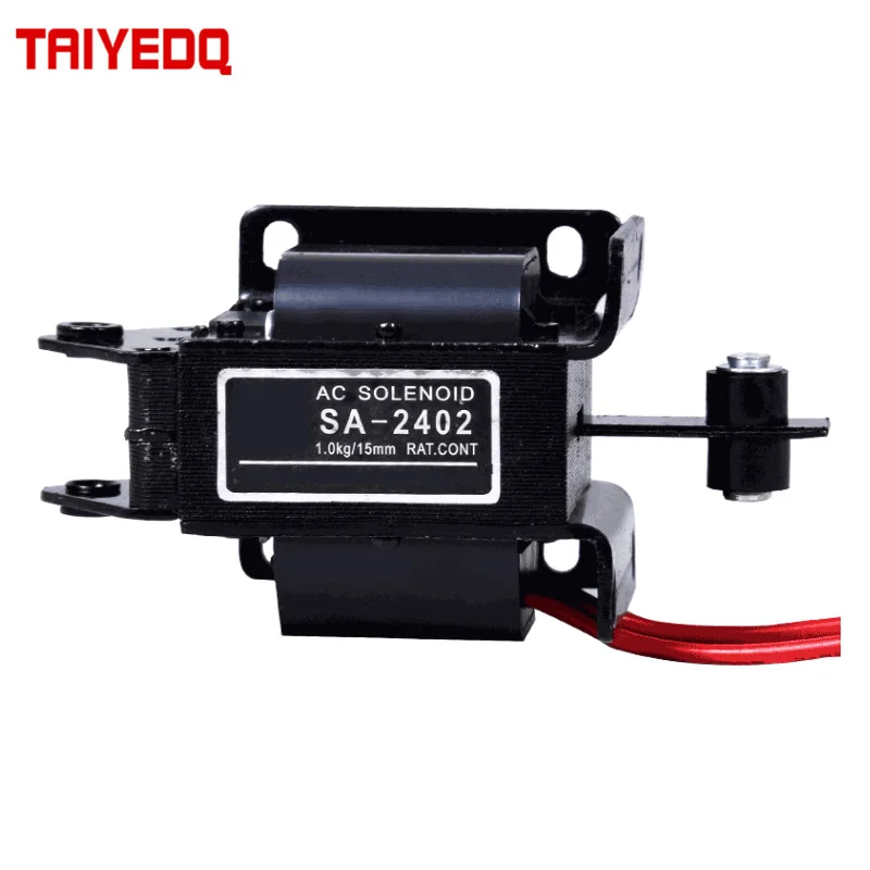 

SA-2502 Solenoid Push-Pull AC Traction 220V Stroke 15mm 20mm 2402/2602/3502/3602 Pure Copper Coil