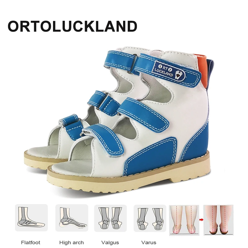 

Ortoluckland Kids Shoes Boys Girl Orthopedic Summer Sandals For Children Toddler Light EVA Bottom Flatfeet Footwear Size22 To31