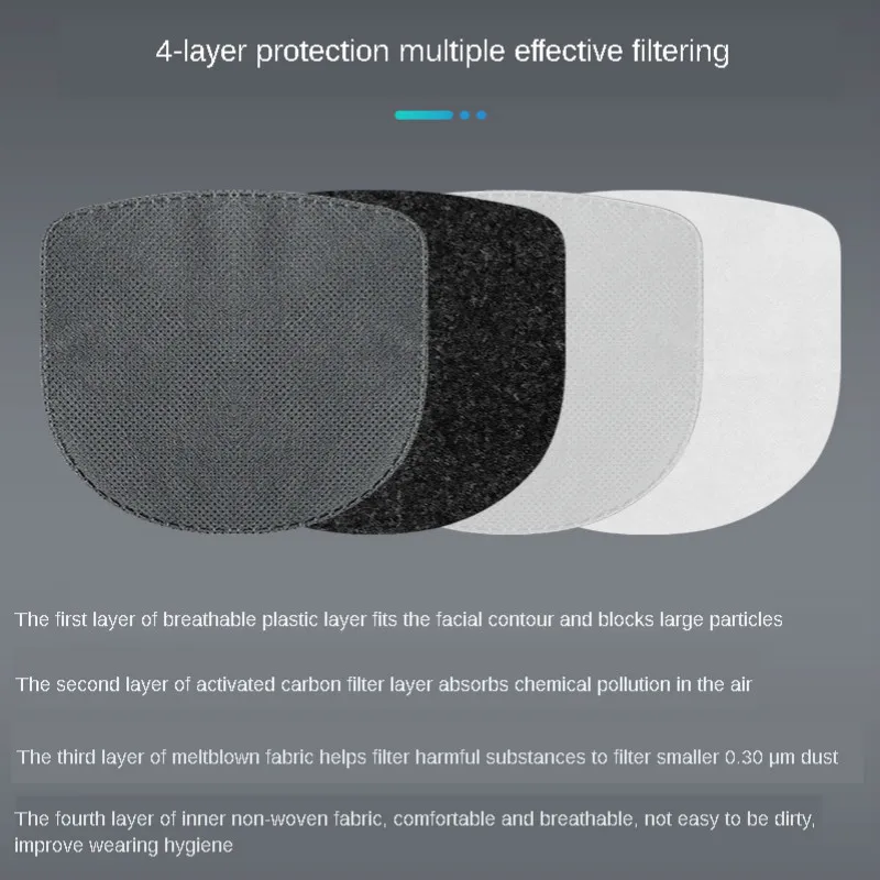 

Summer Sports ice silk mask Scarf With Activated Carbon Filter Anti Pollution Anti-UV Breathable Running Bandana Cycling mask