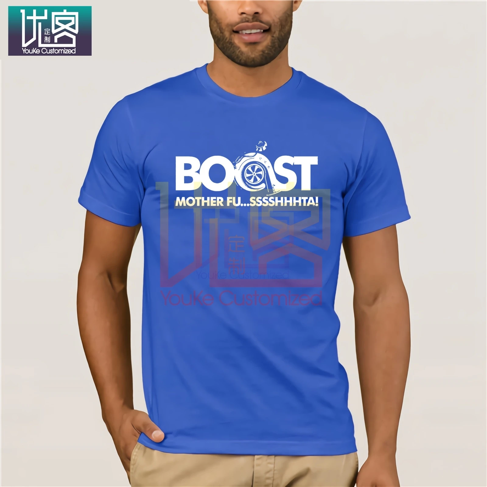 2020 Новая модная мужская 100% хлопковая Футболка с рукавом Boost Мужская футболка