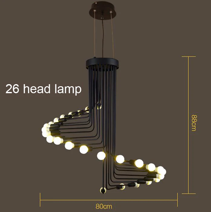 Preço Sótão Do Vintage Moderno Pingente De Luz Ferro Espiral Lâmpada Escada Gota Luminária Pendurado Luz Antigo Americano Pingente Lâmpada