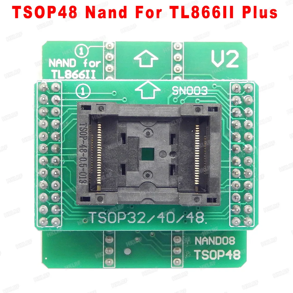 Адаптер TSOP48 V2 Xgecu лучшего качества для программатора TL866ii Plus TSOP32/40/48 до DIP40 NAND