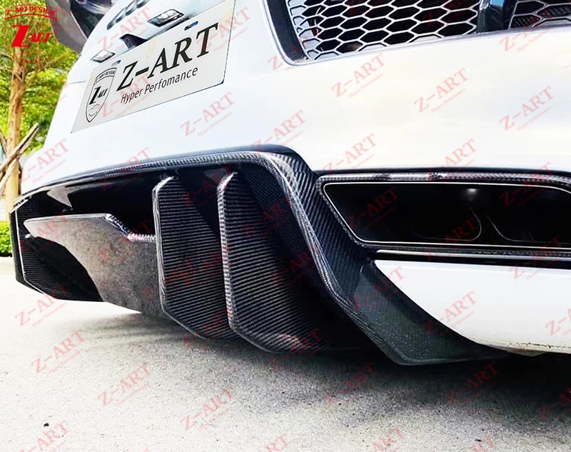 2016-2020 R8 carbon fiber aerokit for Audi body kit MK2 tuning bumper lips | Автомобили и мотоциклы