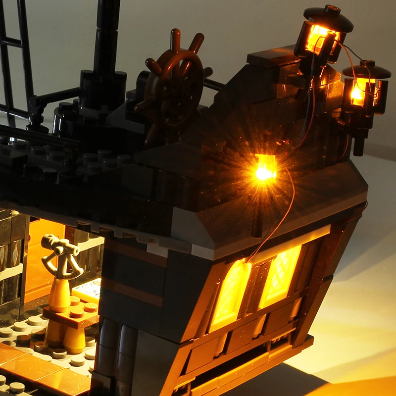 Модель детской Пираты корабль с черной жемчужиной пиратские корабли совместимые