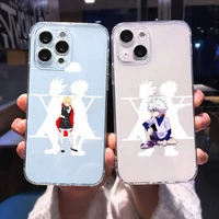 hunter hxh anime hunter x phone case for iphone 13 12 11 8 7 plus mini x xs xr pro max transparent soft