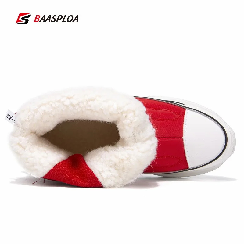Baasploa Winter Shoes Women Boot Cotton Shoes For Female Non-slip Snow Boots High gang thick-soled Comfortable Female Shoes 2022