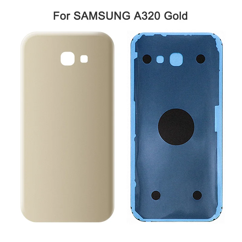 A320 Gold Задняя Батарея сзади Стекло крышка A320 A520 A720 для samsung Galaxy A5 A3 A7 SM-A520F SM-A320F SM-A720F сзади Стекло чехол - Цвет: A320 Gold