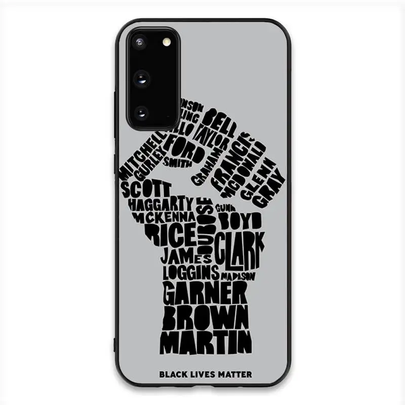 

Babaite black lives matter Soft Phone Case Cover For Samsung S20 S10 S8 S9 Plus S7 S6 S5 Note10 Note9 S10lite