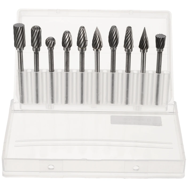 Новый 10 шт. 3 мм хвостовик Вольфрамовая сталь твердосплавные ротационные точки