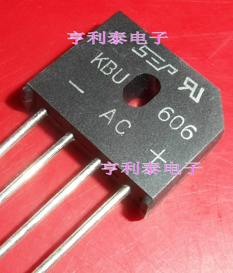 

10PCS/LOT KBU606 6A/600V