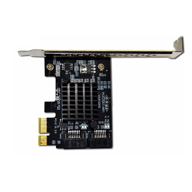 Адаптер SATA PCI E 2 порта 3 0 на PCIe X1 X16 адаптер расширения III PCI-e Express переходник карты |