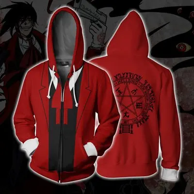 

Hight Quality Anime Fullmetal Alchemist Edward Elric Men Cosplay Costume 3D Printed Zipper Cardigan Hoodie Jacket