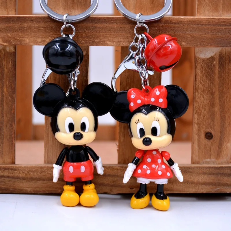 Детский брелок для ключей с мультяшным героем Диснея Микки Маусом подвеска сумки