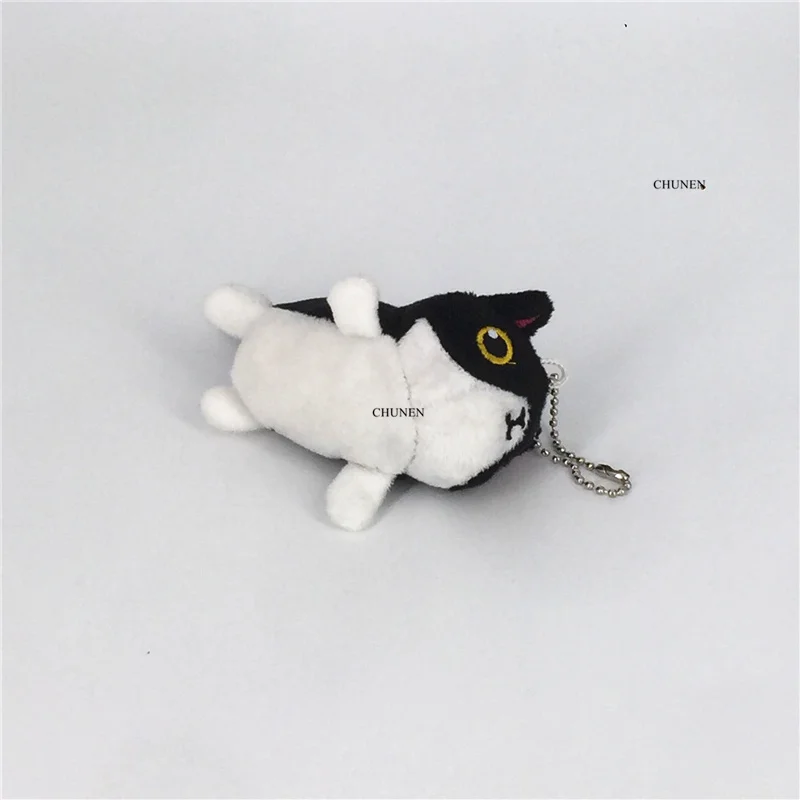 Прибл. 7 см Черный кот мягкая плюшевая игрушка брелок подарок кукла