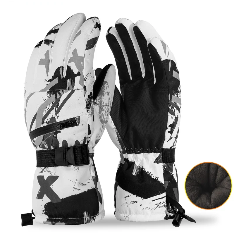 

Ski Waterproof Touch Screen Functional Gloves Ski Warm Gloves Warm and Windproof Snowmobile Snow Gloves Skateboard Gloves
