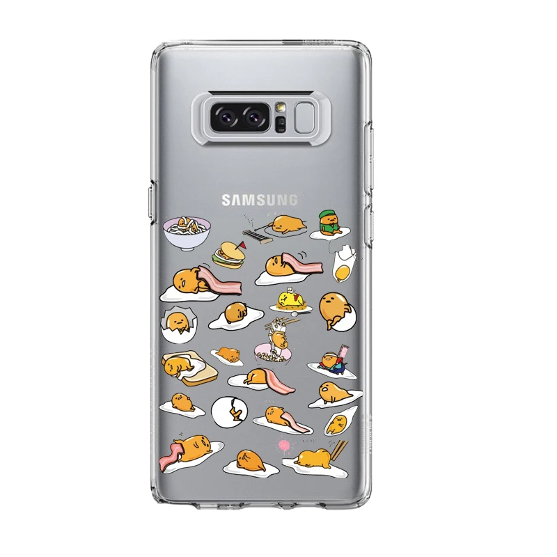 Милый мягкий ТПУ чехол для телефона Gudetama с мультяшным яйцом samsung A30 A50 S8 S9 2018A8 NOTE8