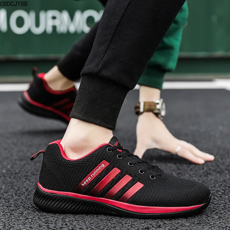 2020 Running Shoes Men Breathable Light Weight Trainers Large Size Athletics Sports Green Red Outdoor Jogging | Спорт и развлечения