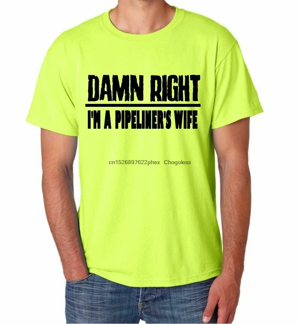 Забавные Рубашки с правой газовой трубкой для жены трубопровода|Мужские