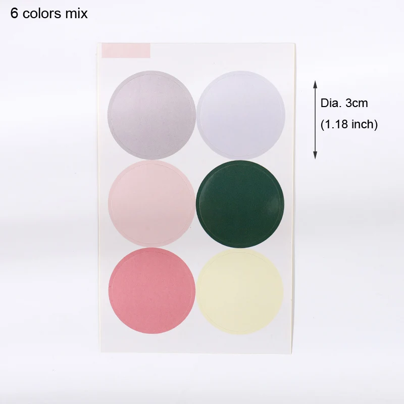 light pink 60 шт. DIY стикер s Morandi цветная бумажная наклейка самоклеющаяся Скрапбукинг Уплотнительная наклейка s Выпечка Подарочный стикер вечерние украшения - Цвет: light pink