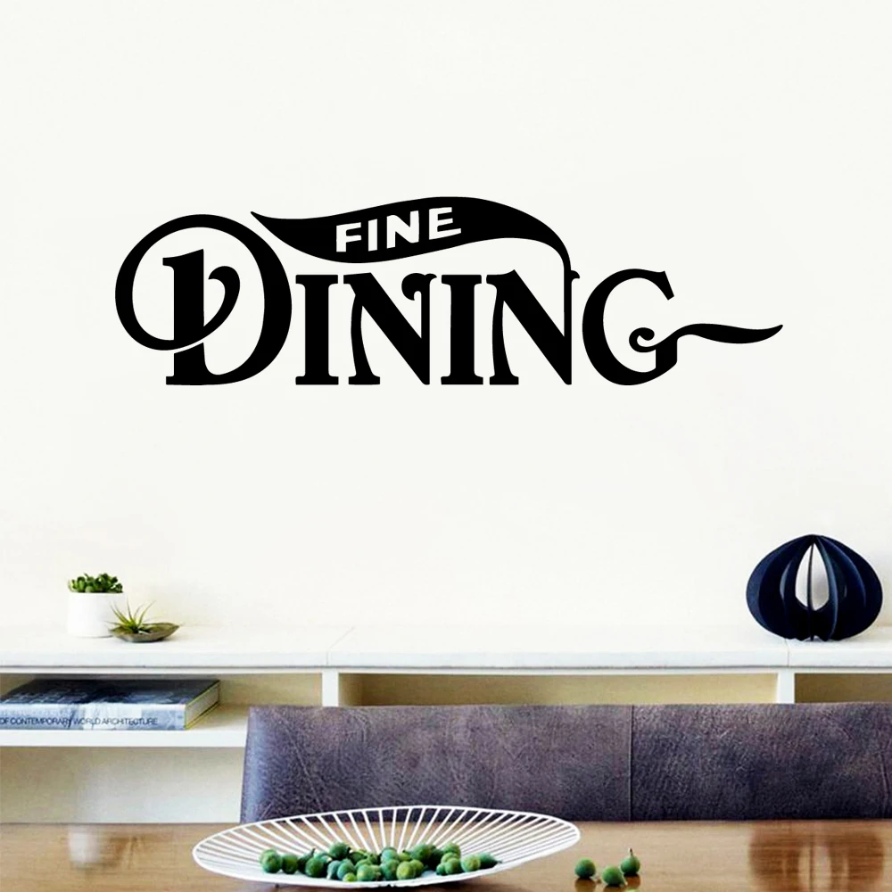 

Dining word letter Wall Stickers Home Decor for Living Room Company School Office Decoration removable Family Mural Art