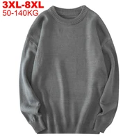 man big plus size 8xl 7xl 6xl 5xl simple winter mens oversized sweater men sweaters autumn solid jumpers pullovers male knitwear