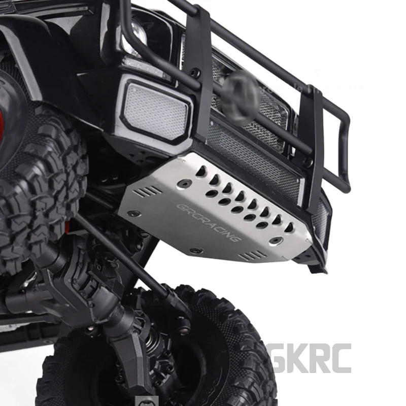 Gkrc металлический передний бампер из нержавеющей стали для 1/10 Rc Crawler Car Traxxas Trx4 G500