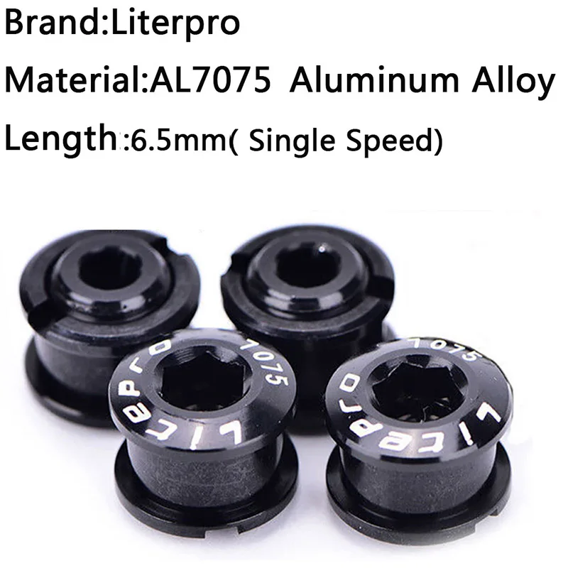 ChainringBolts-Black JIANKUN IXF шатун MTB 104BCD цепь 170 мм горный велосипед цепь для дорожного велосипеда кольцо цикл кривошипный набор винт Нижний Кронштейн BB - Цвет: ChainringBolts-Black