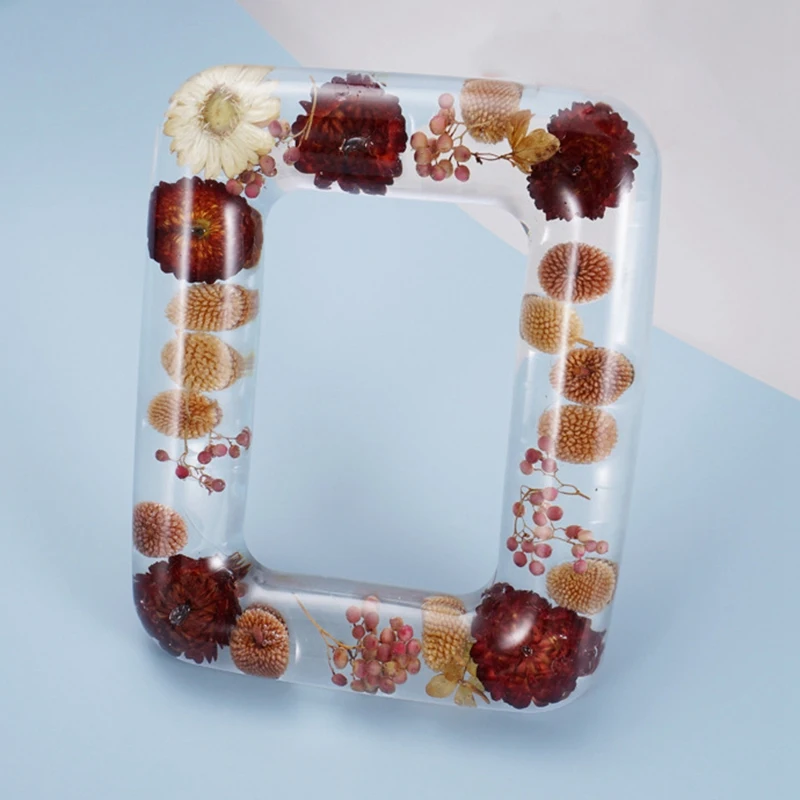 DIY кристальная эпоксидная форма фоторамка качели украшение стола округленная