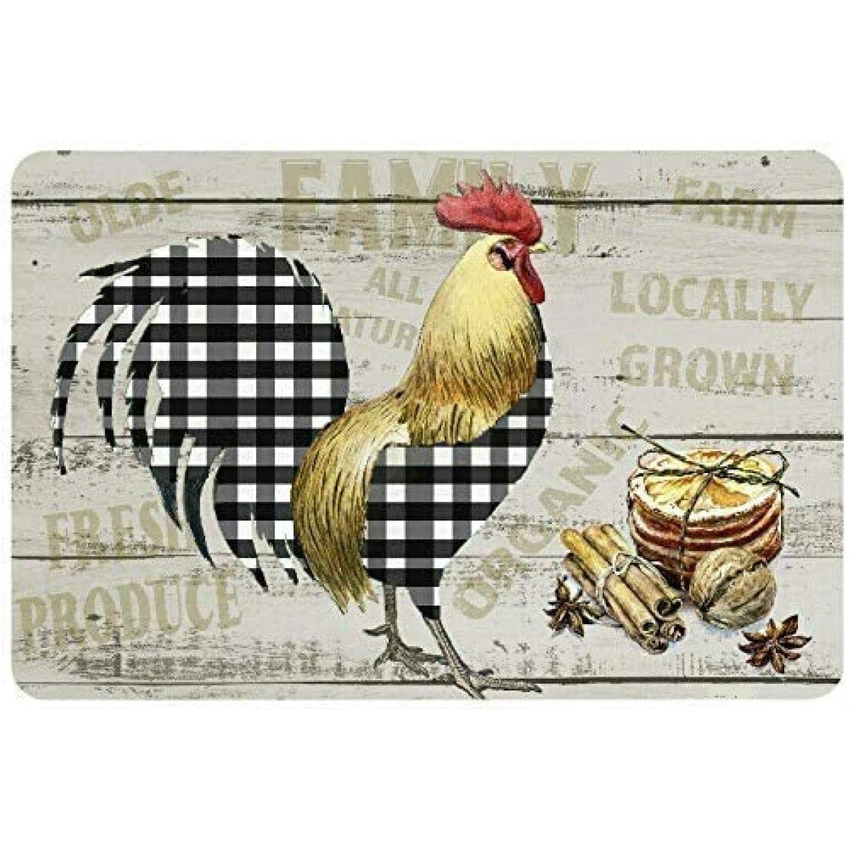 

Vintage Tin Sign Chicken Rooster Cock Metal Wall Panel Retro Art Decoration for Home Club Cabin Garage Store Bar Cafe Farm12 X 8
