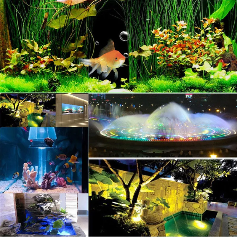 20 см 60 Водонепроницаемый аквариума Rgb светодиодный светильник бар погружной с