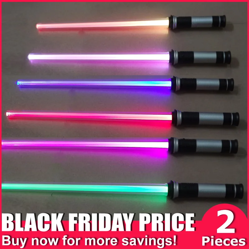 

Lightsaber Induction Color Changing Laser Sword Colorful Luminous Toy Two In One Flash Stick Blaster Toys Gift Laser Sword