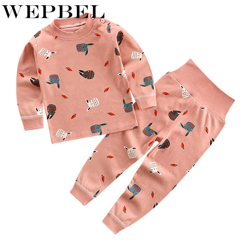 WEPBEL/хлопковое зимнее термобелье для маленьких детей Детские подштанники с