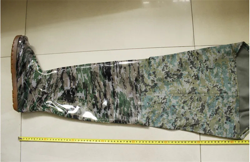 Сапоги камуфляжные для рыбалки цифровые Нескользящие водостойкие подходят