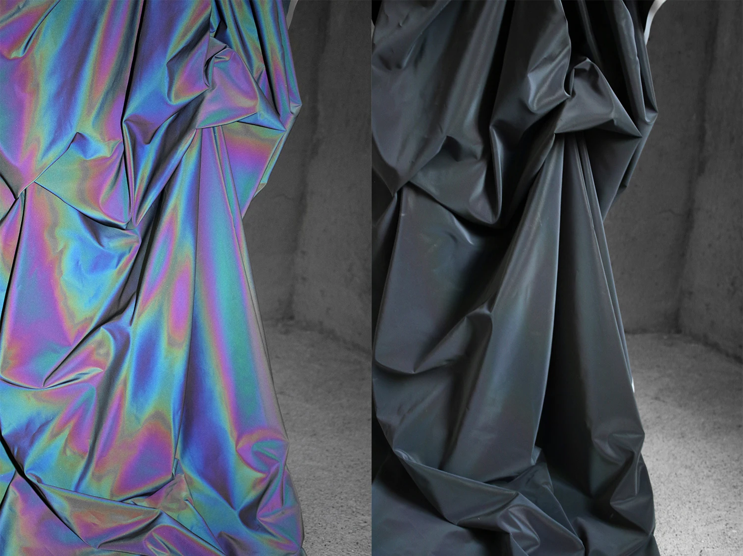 Радужный светильник отражающий градиентный светящийся ширина 140 см