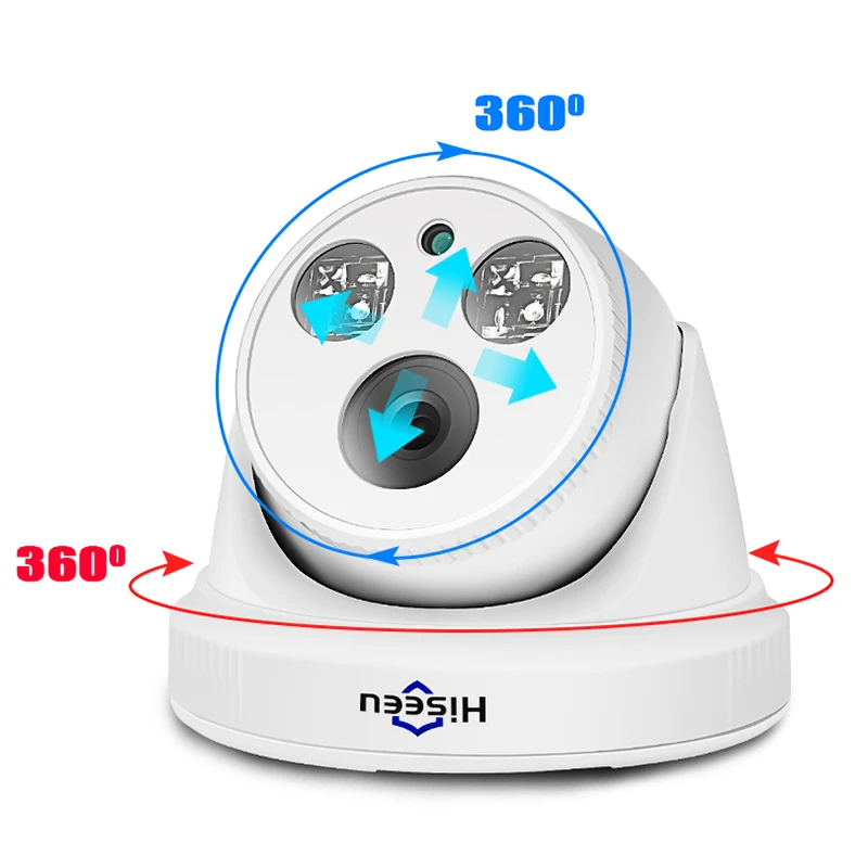 IP-камера Hiseeu 5MP POE H.265 Bullet CCTV для системы NVR домашнего видеонаблюдения IR Cut P2P |