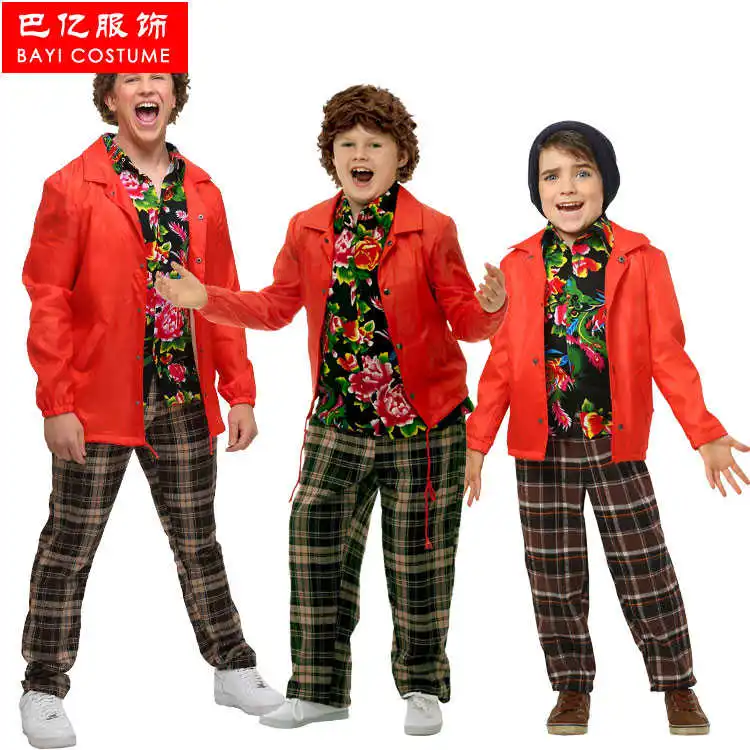 

Cosplay Movie Character Series Halloween Performance Costume Arcade Qibao Qimou Flower Shirt Set