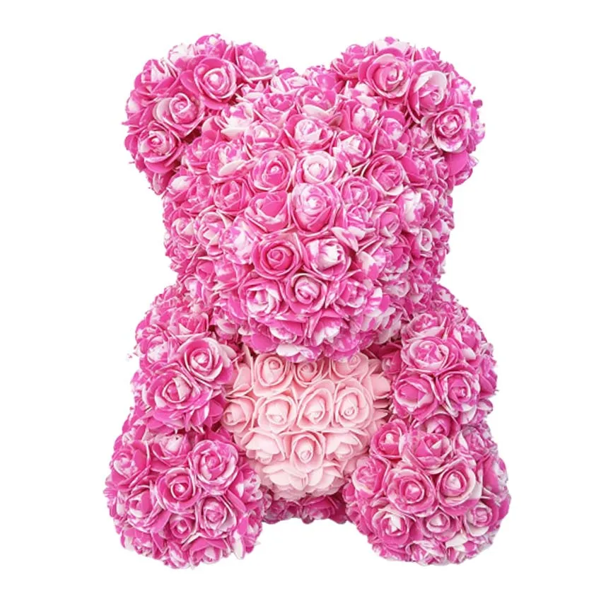 40 см мишки розы куклы ПЭ искусственная Роза ручная работа Романтическая любовь